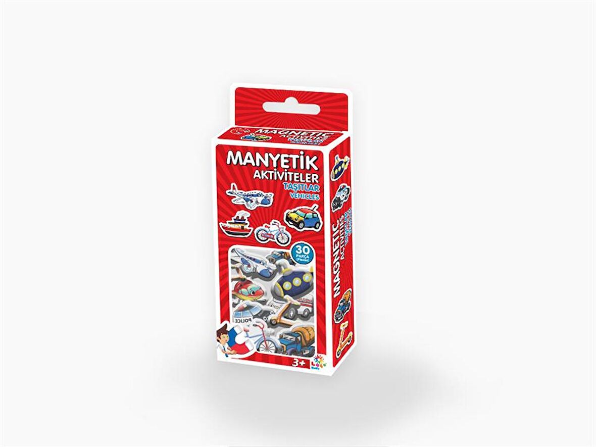 Magnet Taşıtlar Eğitim Seti 30 Parça