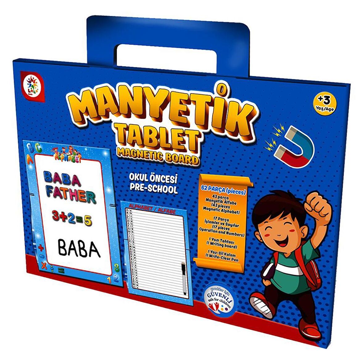 Manyetik Tablet Yazı Tahtası - Erkek