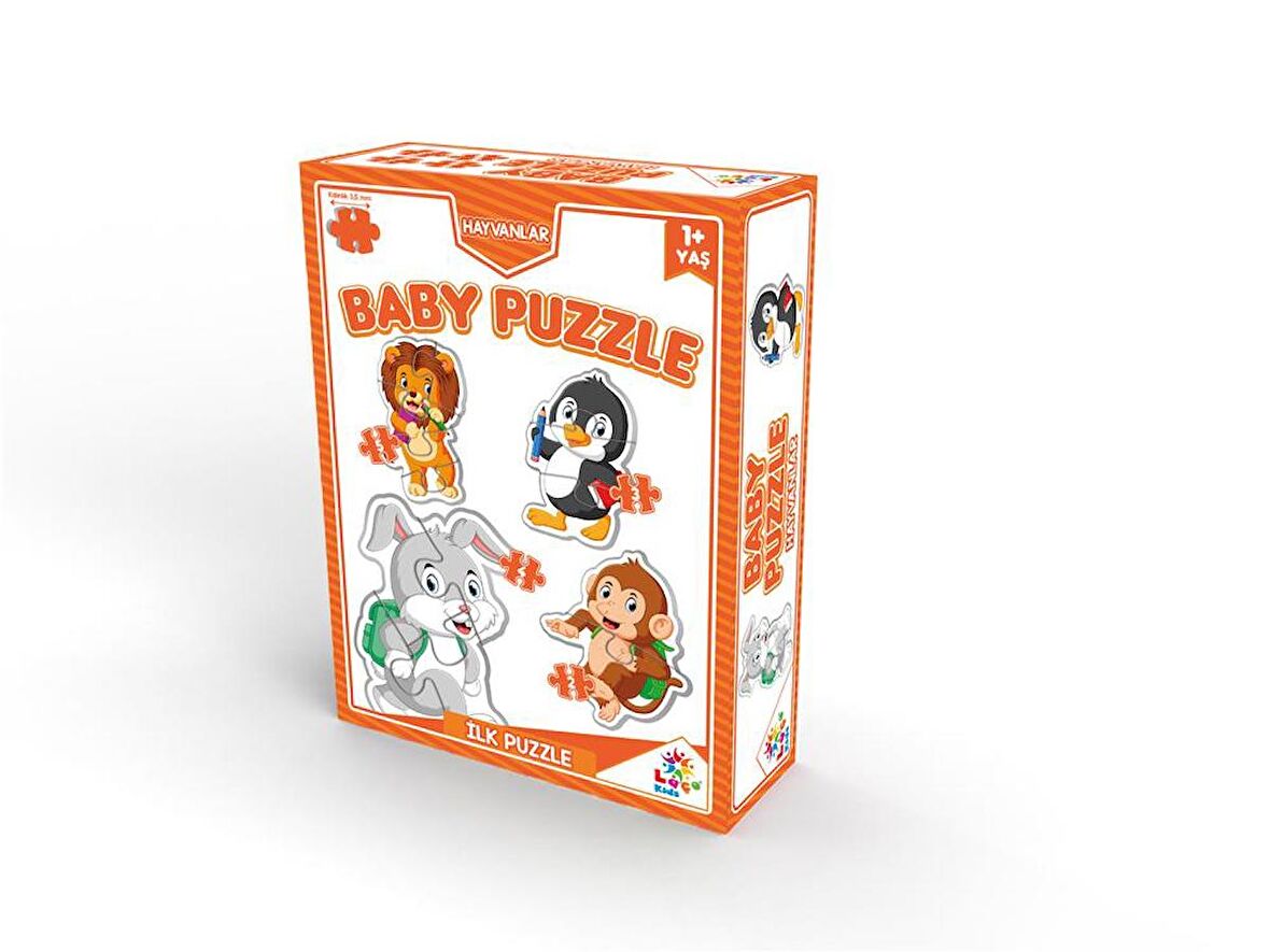 Laço Kids Çiftlik Hayvanlarını Öğreniyorum 1+ Yaş Büyük Boy Puzzle 2 - 3 - 4 - 5 Parça