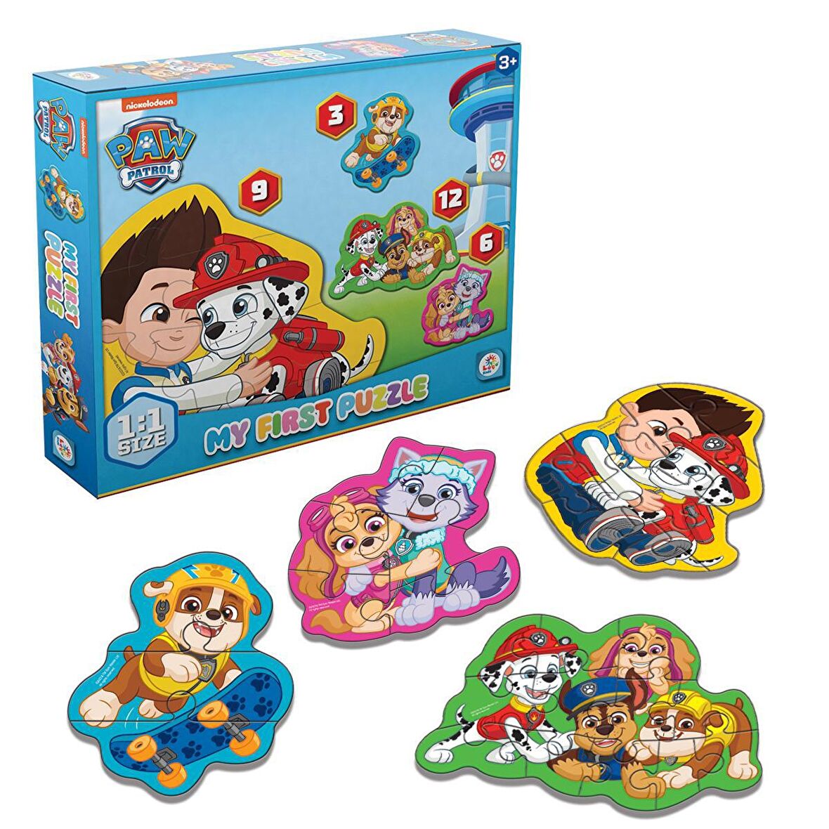 Loço Kids PW7932 1+ Yaş Büyük Boy Puzzle 3 - 6 - 9 - 12 Parça