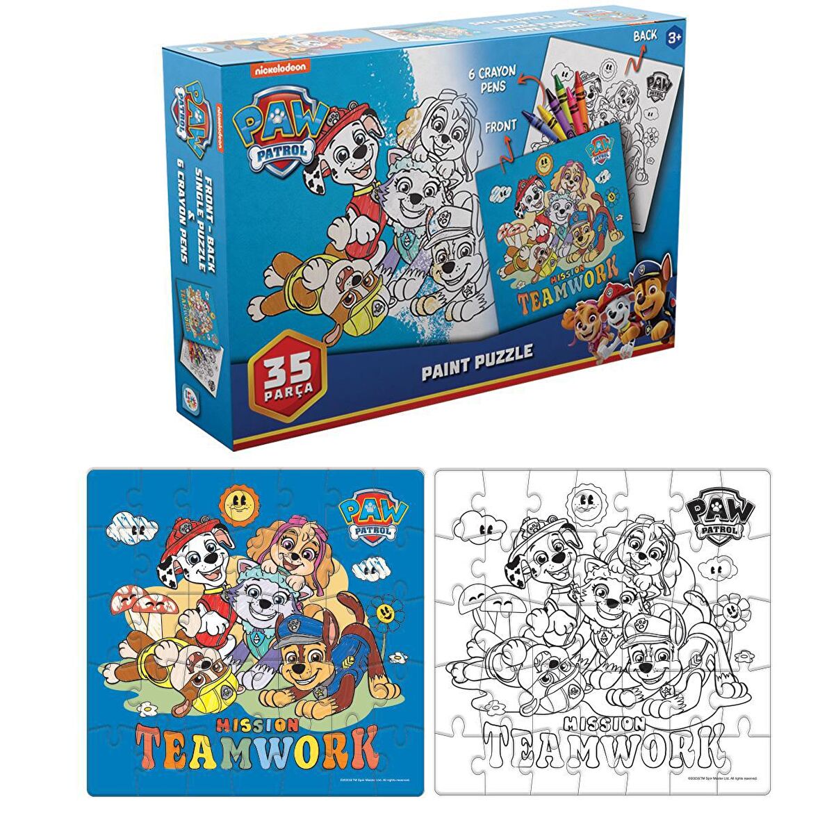 Paw Patrol PW7930 3+ Yaş Büyük Boy Puzzle 35 Parça