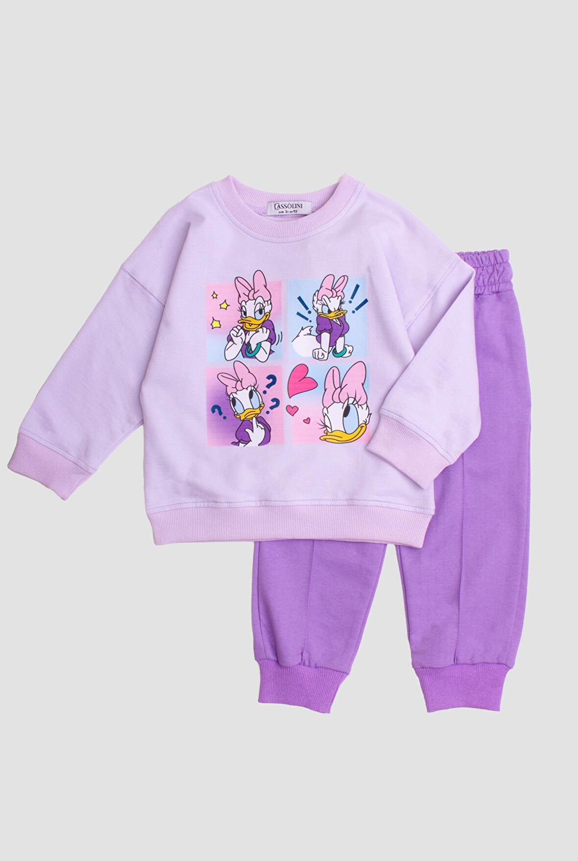 Daisy Duck baskılı Oversize  Alt Üst Bebek Çocuk Eşorfman Takımı