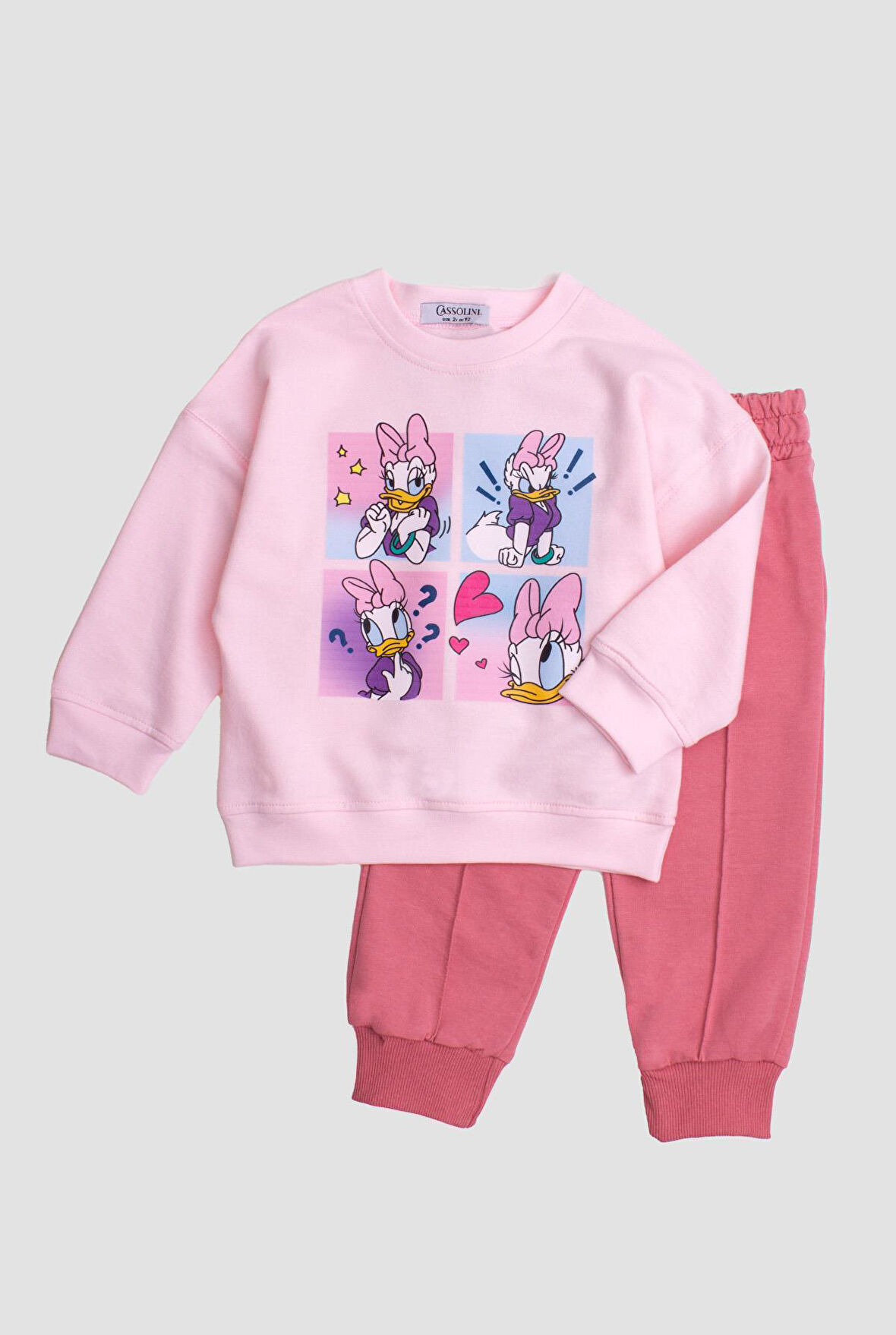 Daisy Duck baskılı Oversize  Alt Üst Bebek Çocuk Eşorfman Takımı