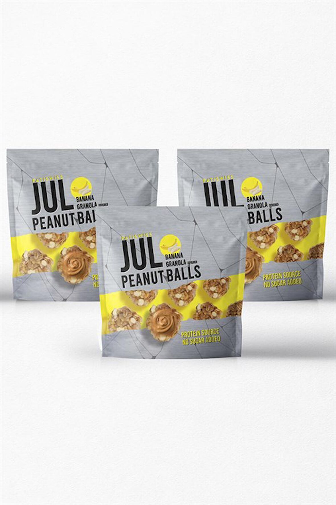 Jul Muzlu Granola Kaplı Yer Fıstığı Topları 3 x 90g