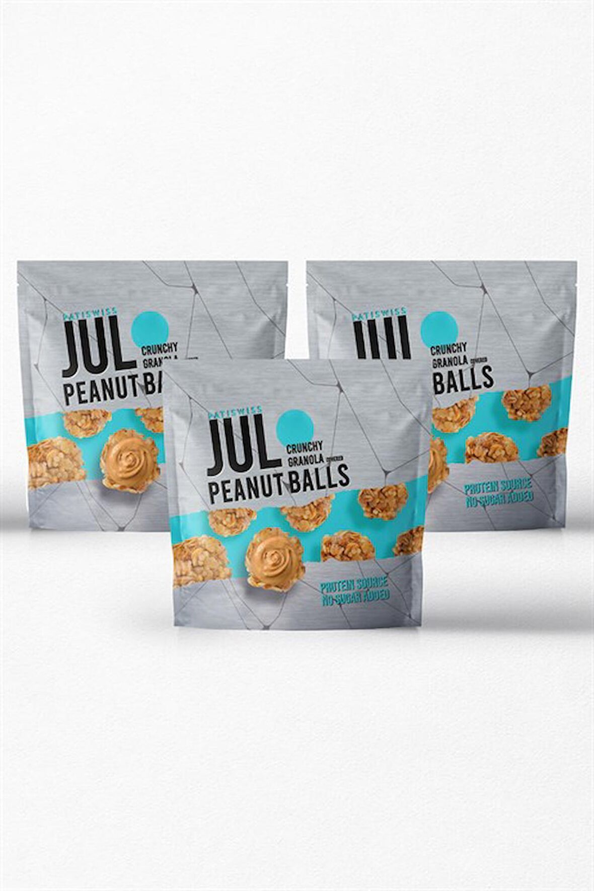 Jul Çıtır Granola Kaplı Yer Fıstığı Topları 3 x 90g