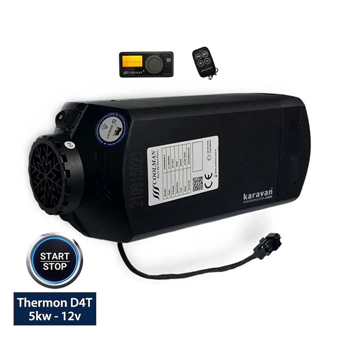 Coolman Thermon D4T 5kw Webasto Tipi Dizel Ortam Isıtıcı Start/Stop - 12v