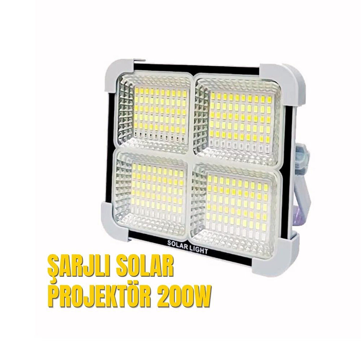 Cata CT-4698 Taşınabilir Şarjlı Solar Led Projektör 200W 6400K