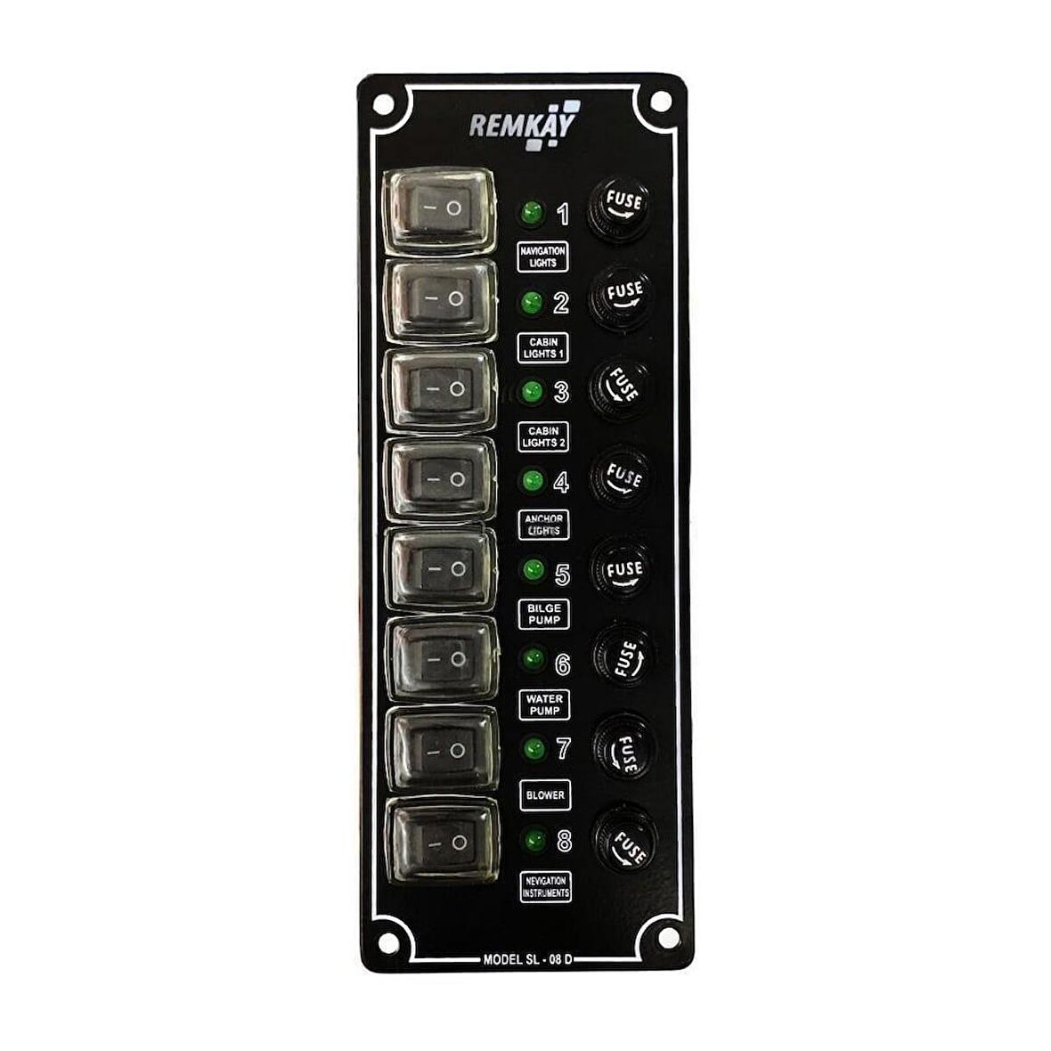 Remkay 8'li Switch Panel İzoleli Sigorta Paneli