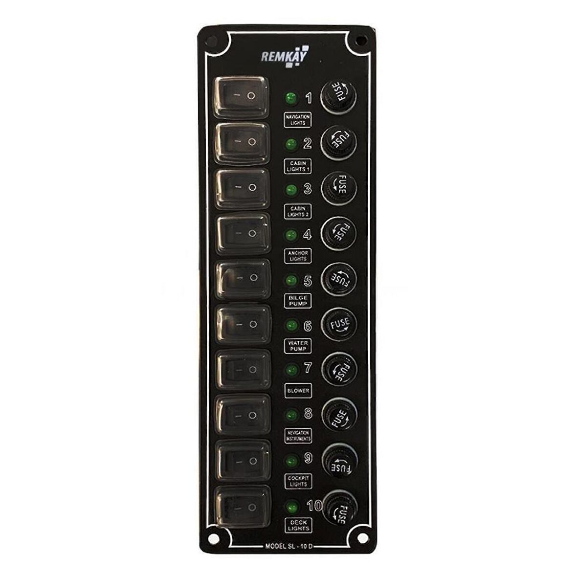 Remkay 10'lu Switch Panel İzoleli Sigorta Paneli