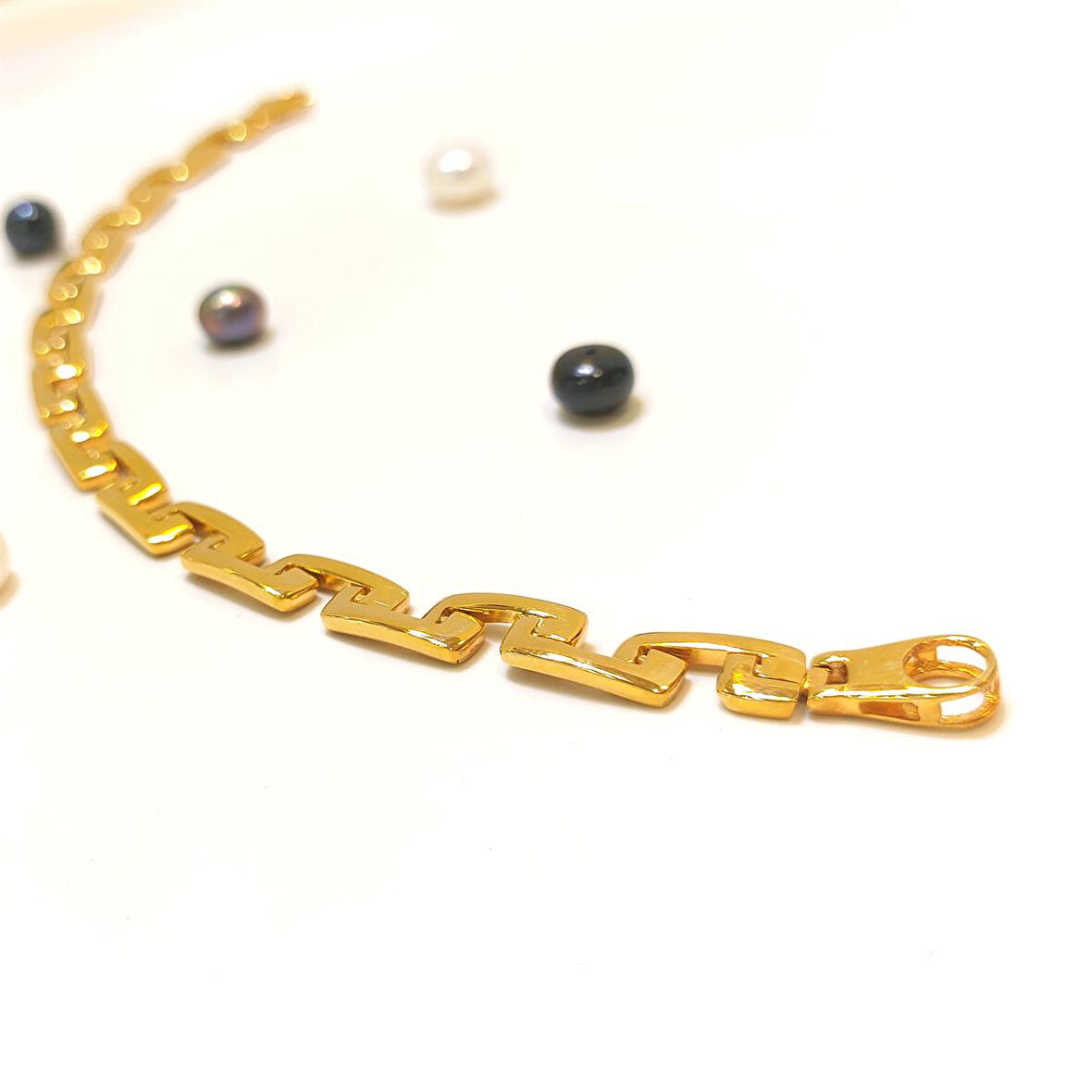 6mm Zincir Bileklik Künye 14 Ayar Altın HD VİDEOLU