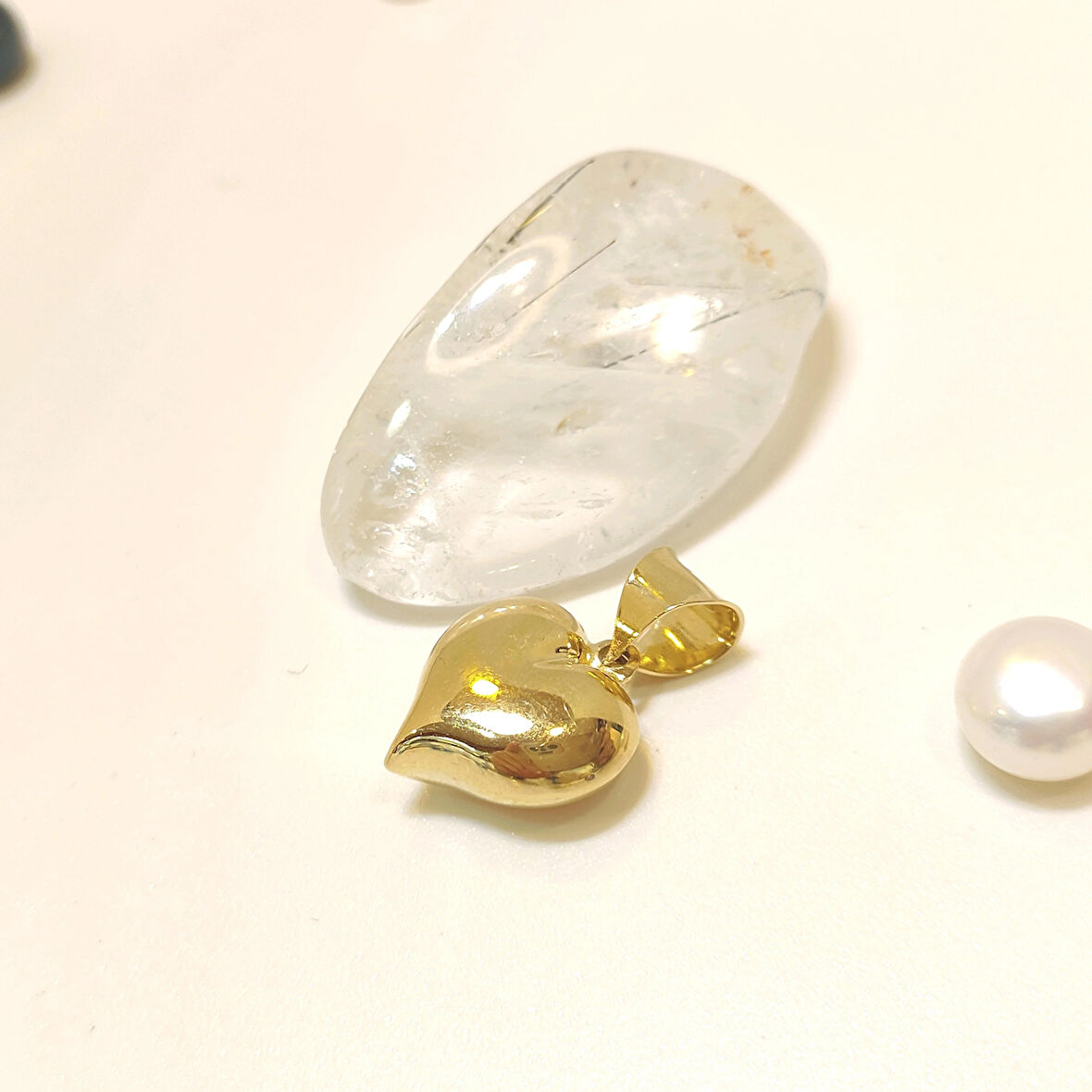 12mm Kalpli Kolye Ucu 14 Ayar Altın  HD VİDEOLU