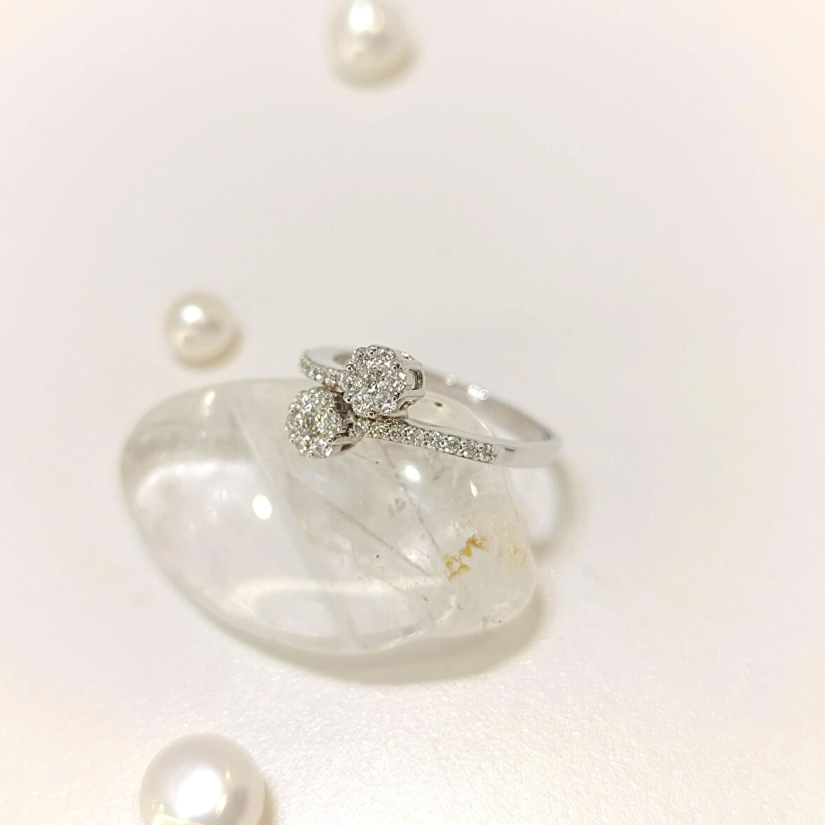 0.36ct Pırlanta Taşlı Yüzük 14 Ayar Altın HD VİDEOLU