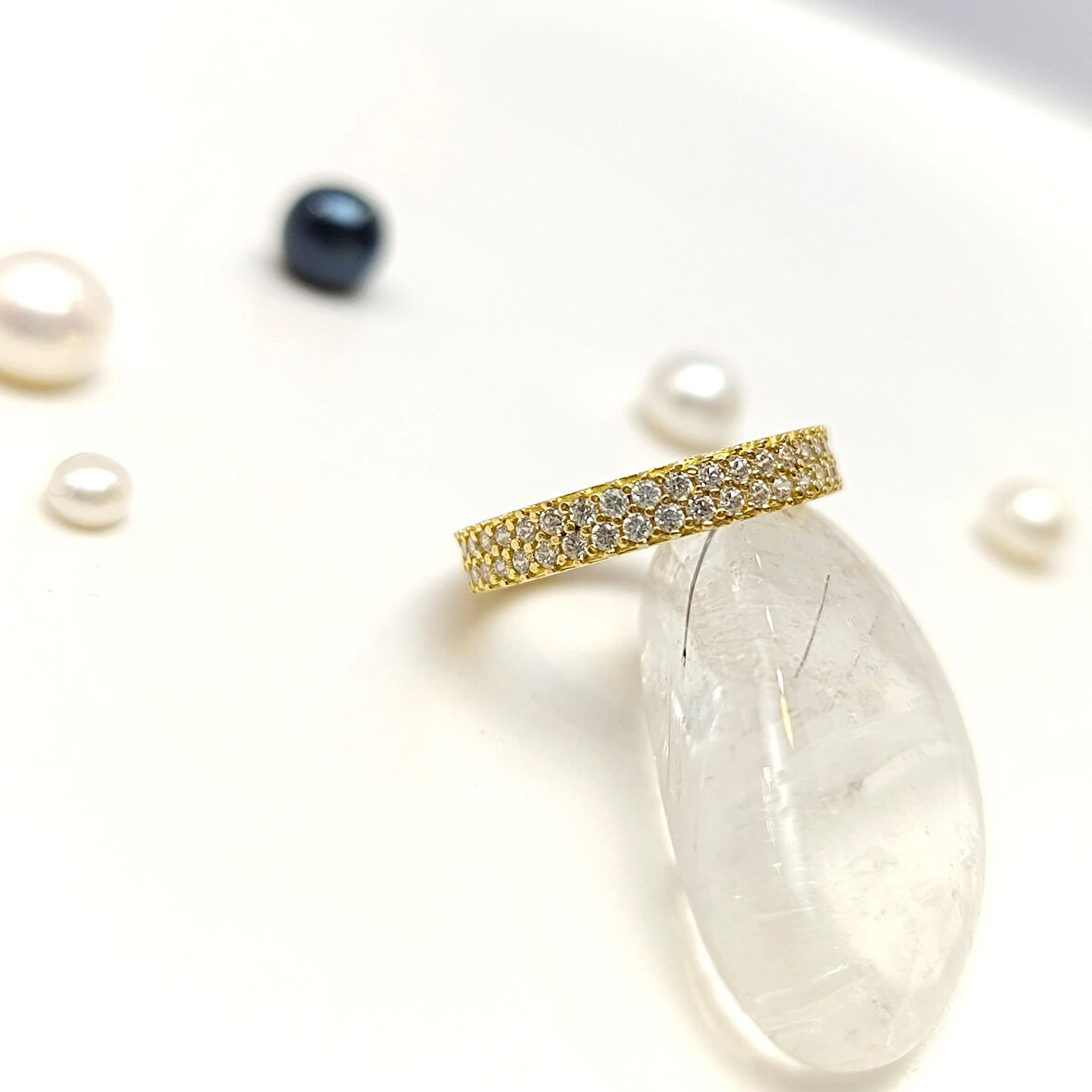 12 Ölçü Tam tur Taşlı Yüzük 14 Ayar Altın HD VİDEOLU