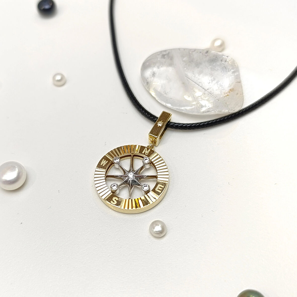 Pusula Kolye 14 Ayar Altın HD VİDEOLU