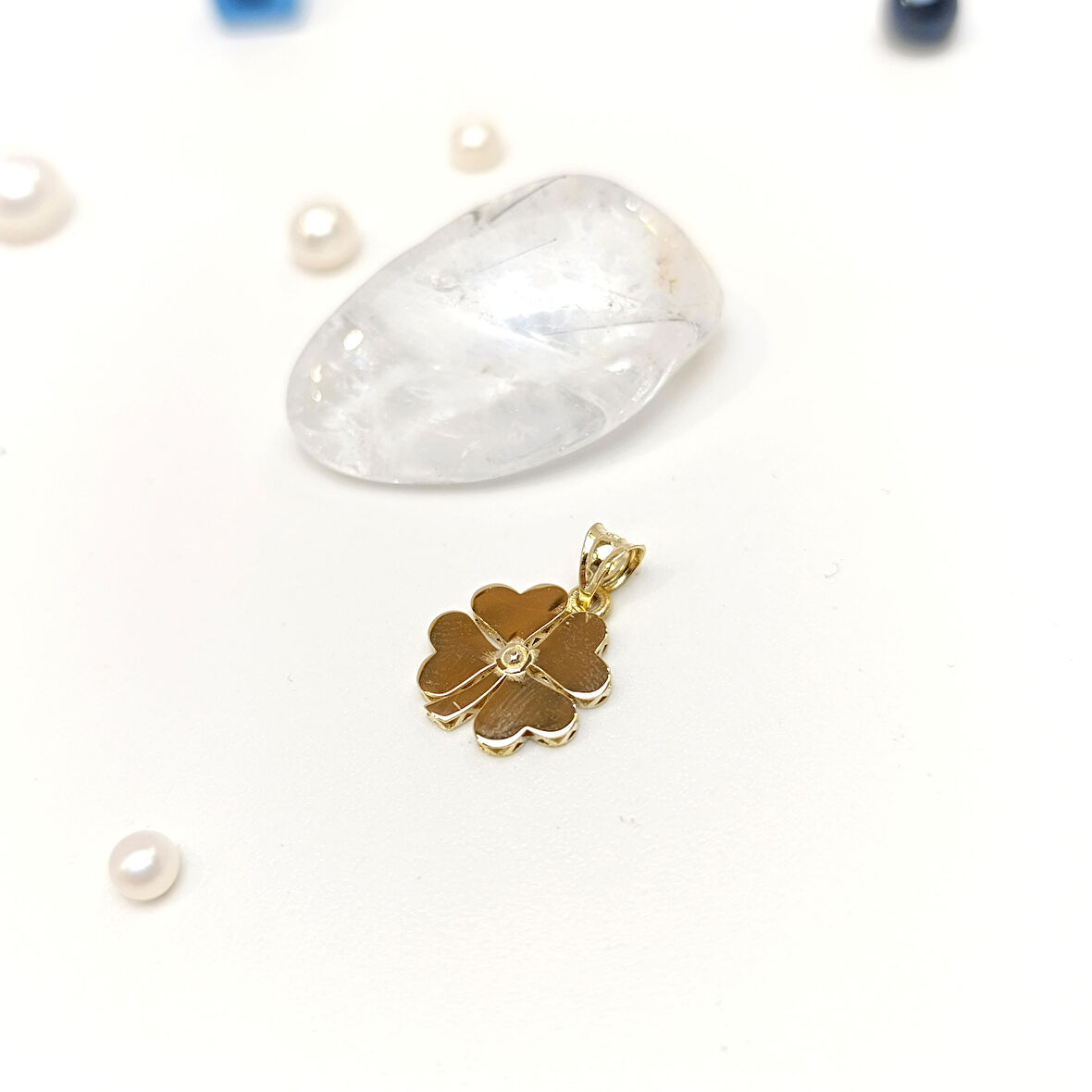 Yonca Kolye 14 Ayar Altın HD VİDEOLU