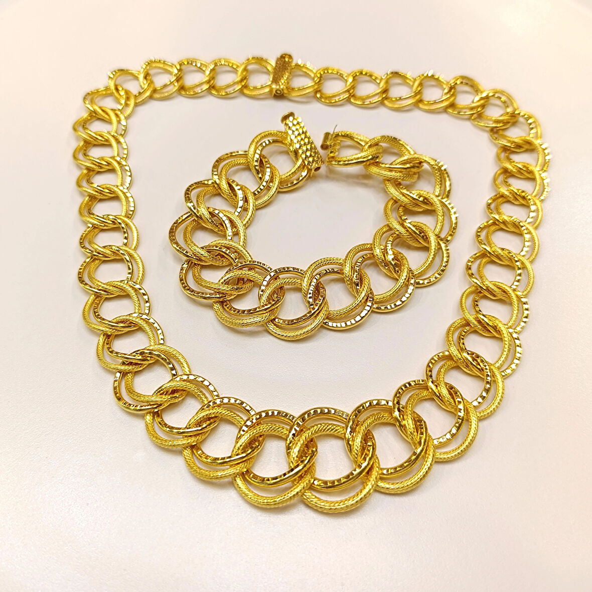 Saman Yolu Set Takım 22 Ayar Altın HD VİDEOLU