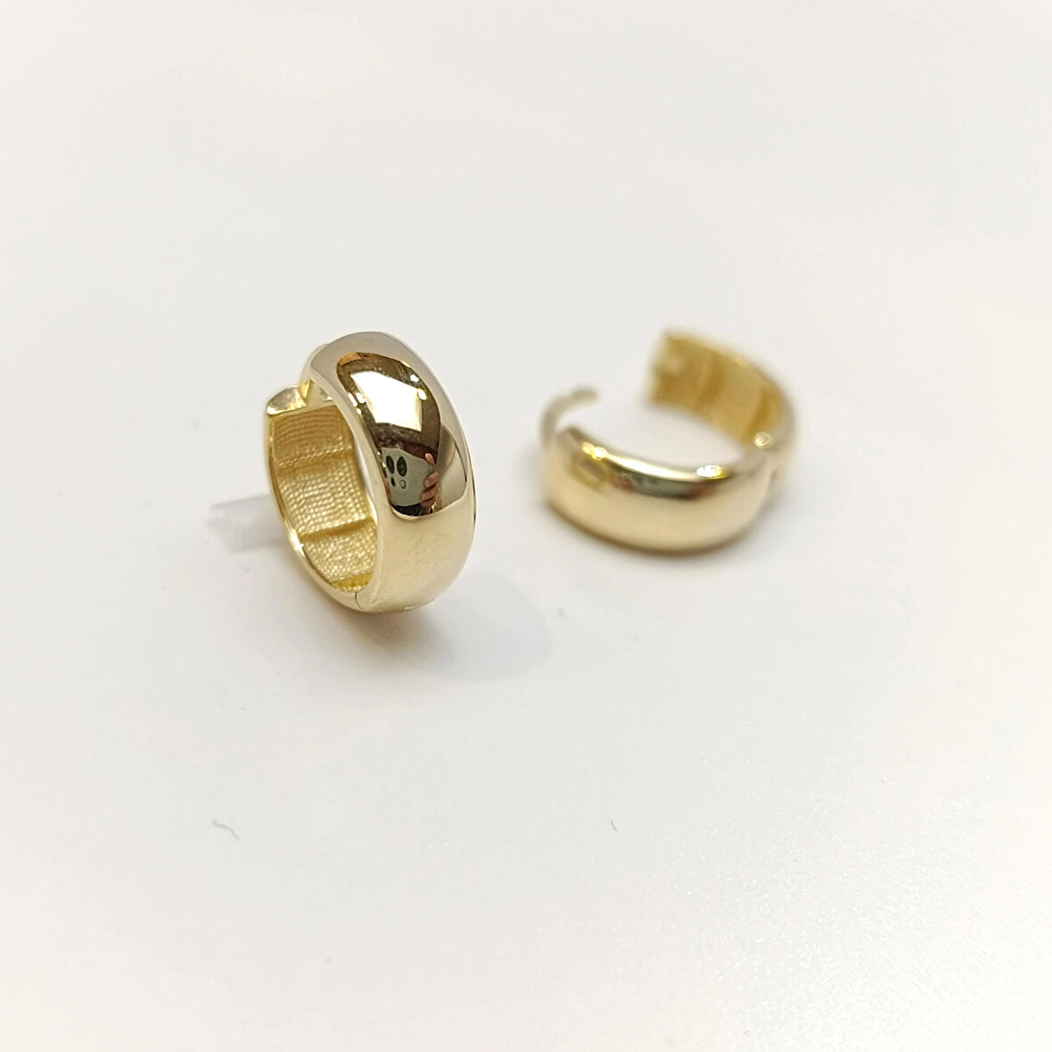 15mm Klasik Halka Küpe 14 Ayar Altın HD VİDEOLU