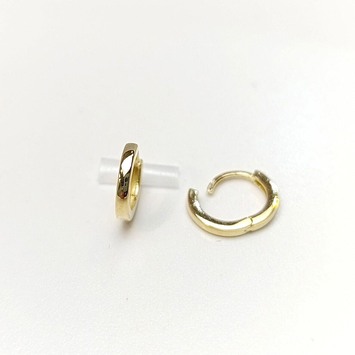 10mm Klasik Halka Küpe 14 Ayar Altın HD VİDEOLU