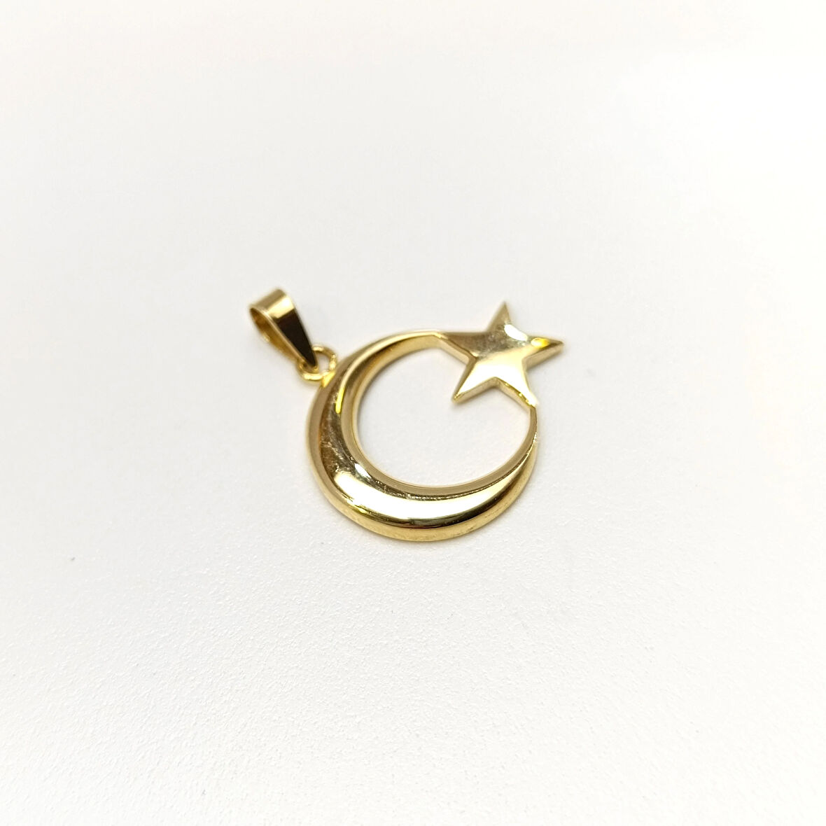 Ay Yıldız Kolye 14 Ayar Altın HD VİDEOLU