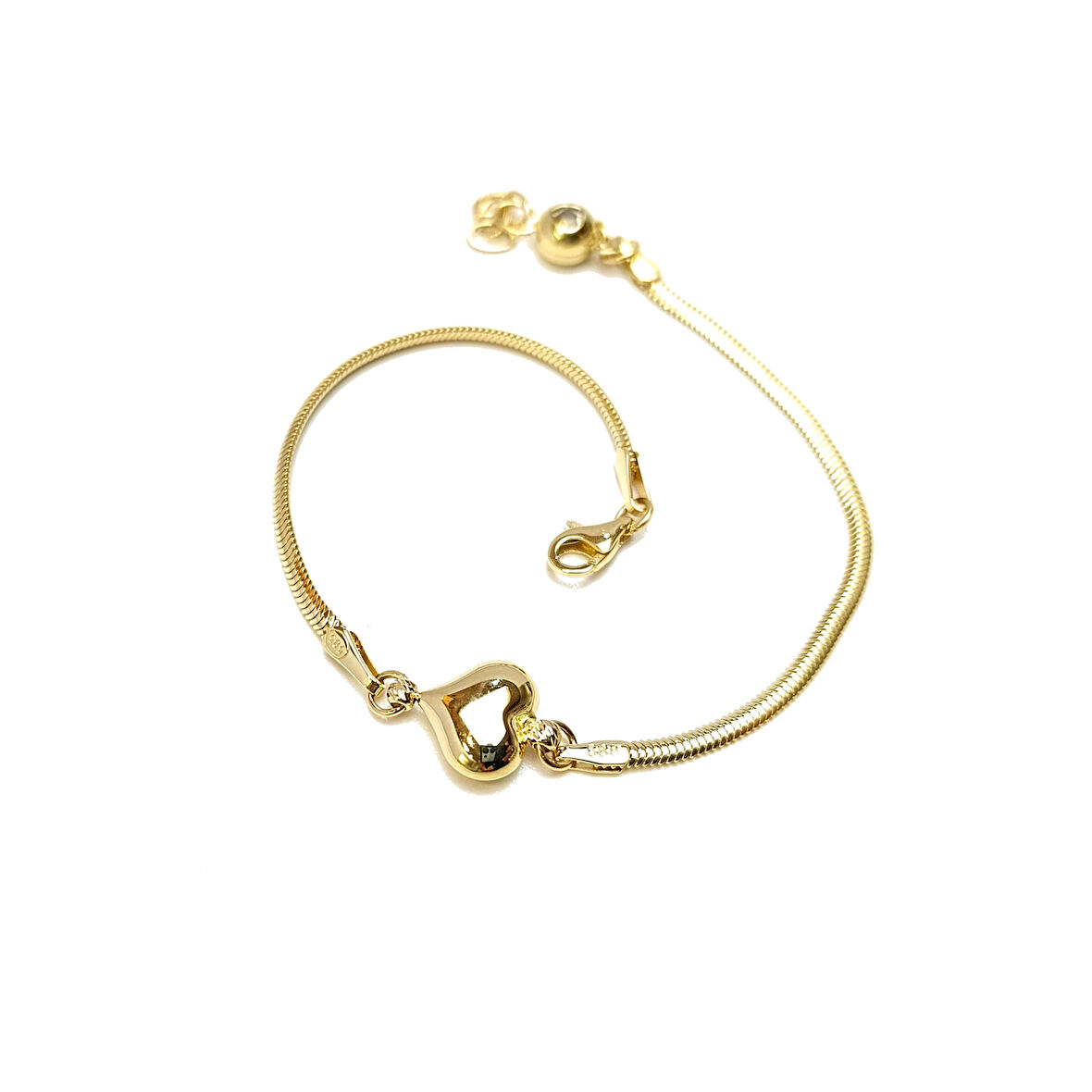 Kalpli Bileklik Künye 14 Ayar Altın HD VİDEOLU