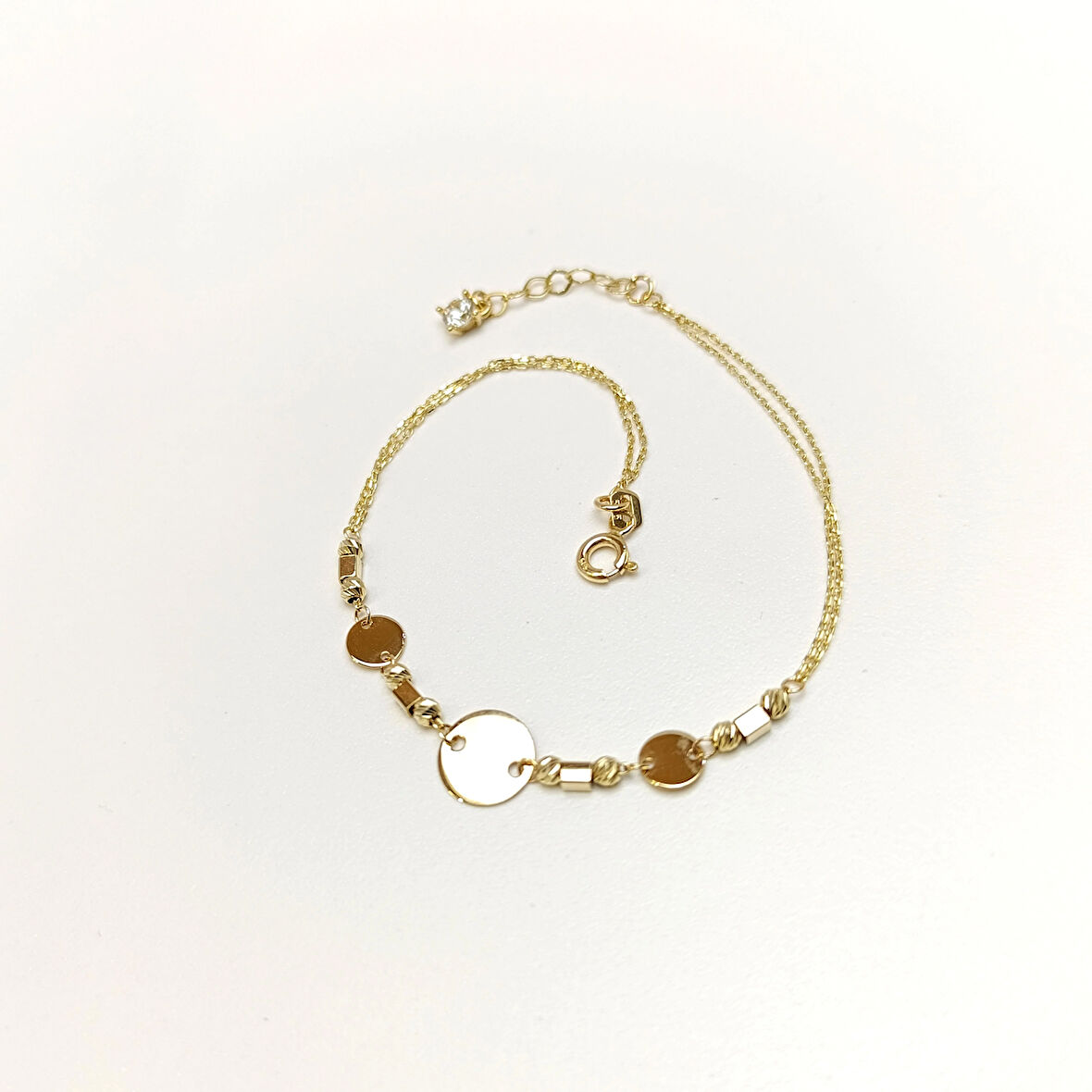 Pul Dorika Toplu Bileklik Künye 14 Ayar Altın HD VİDEOLU