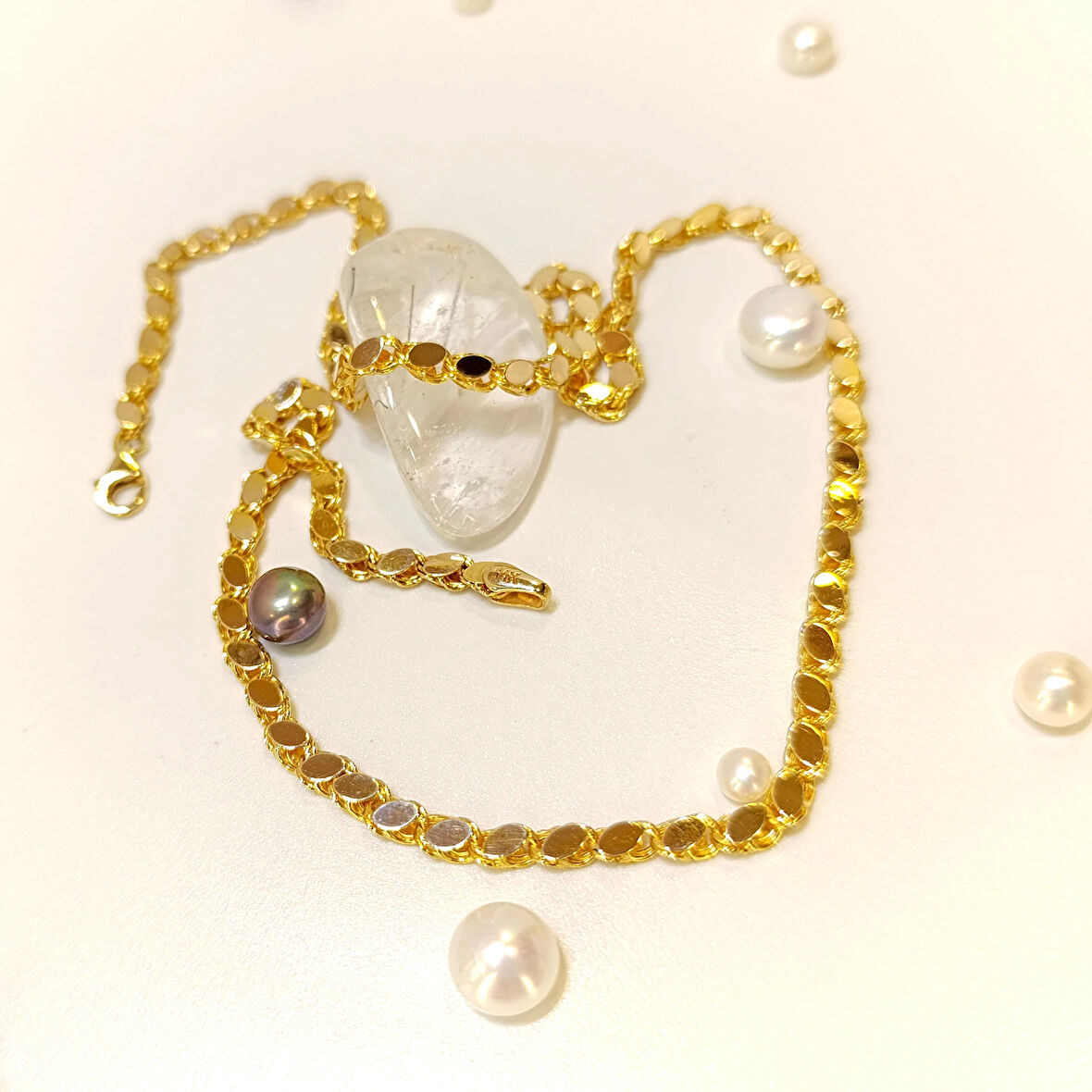 55cm 3.7mm Pullu Zincir 14 Ayar Altın  HD VİDEOLU