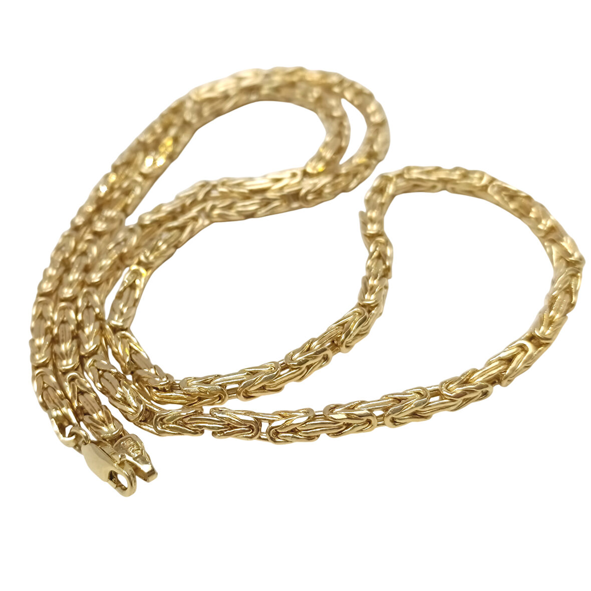 65cm 3,7mm Kral Zincir 14 Ayar Altın HD VİDEOLU