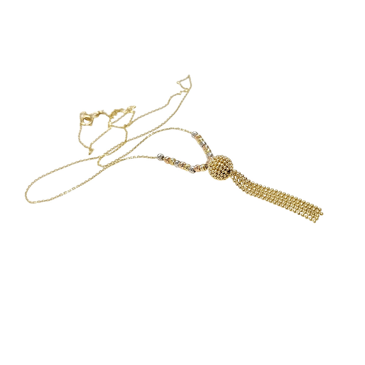 Dorika Toplu Püskül Kolye 14 Ayar Altın HD VİDEOLU