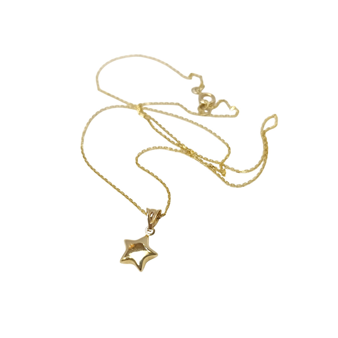 Tombik Yıldızı Kolye 14 Ayar Altın HD VİDEOLU