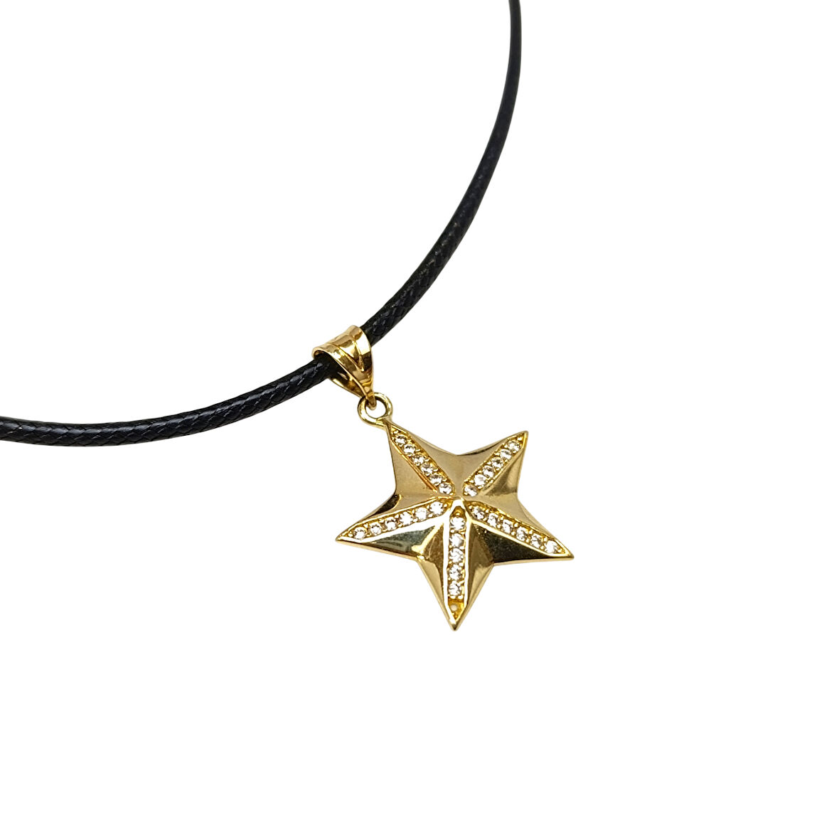 Yıldız Kolye 14 Ayar Altın HD VİDEOLU