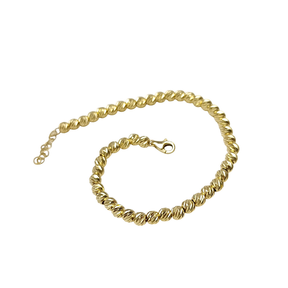 4mm Dorika Toplu Bileklik Künye 14 Ayar Altın HD VİDEOLU