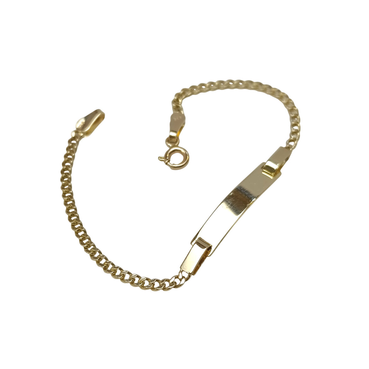 Çocuk İsim Yazılabilir Bileklik 14 Ayar Altın HD VİDEOLU