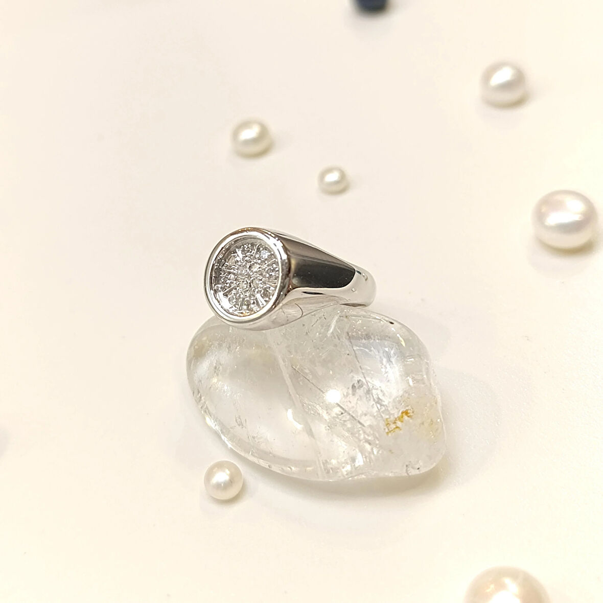 Pırlanta Şovalye Yüzük 14 Ayar Altın HD VİDEOLU