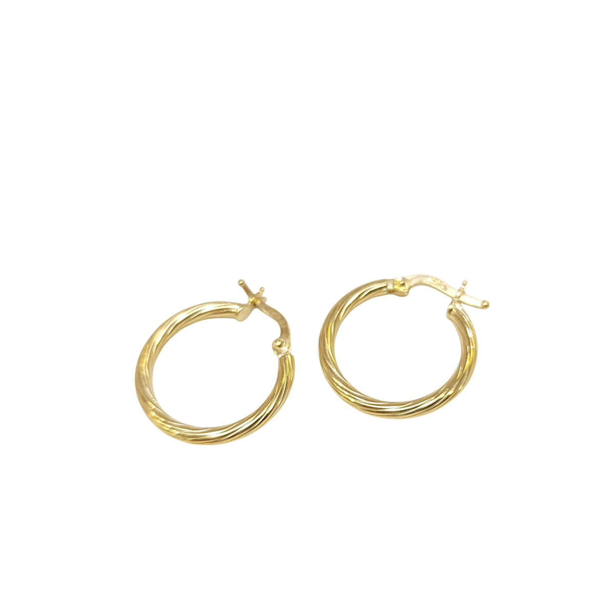 20mm Burgu Halka Küpe 14 Ayar Altın HD VİDEOLU