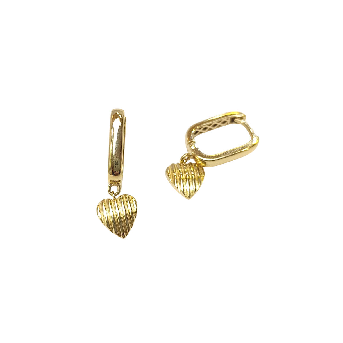 27mm Kalpli Halka Küpe 14 Ayar Altın HD VİDEOLU