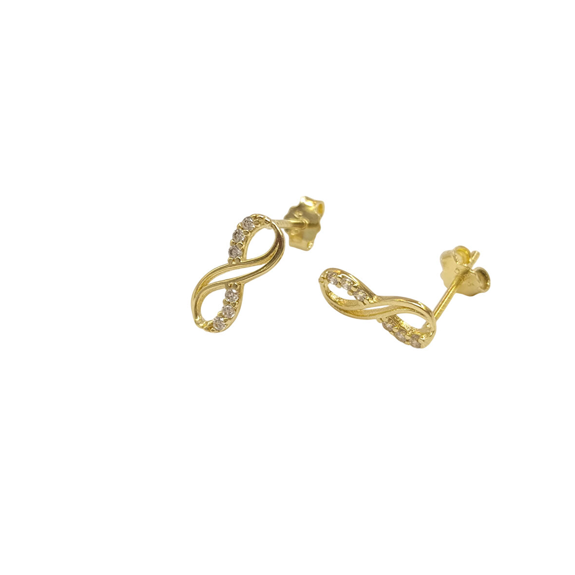 Sonsuzluk Küpe 14 Ayar Altın HD VİDEOLU