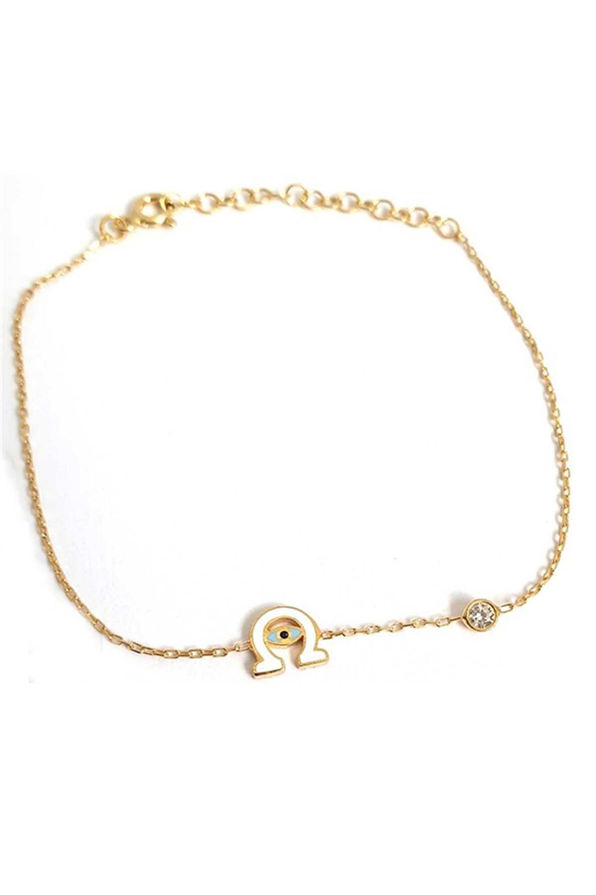 Mineli Zirkon Taşlı Nal Bileklik