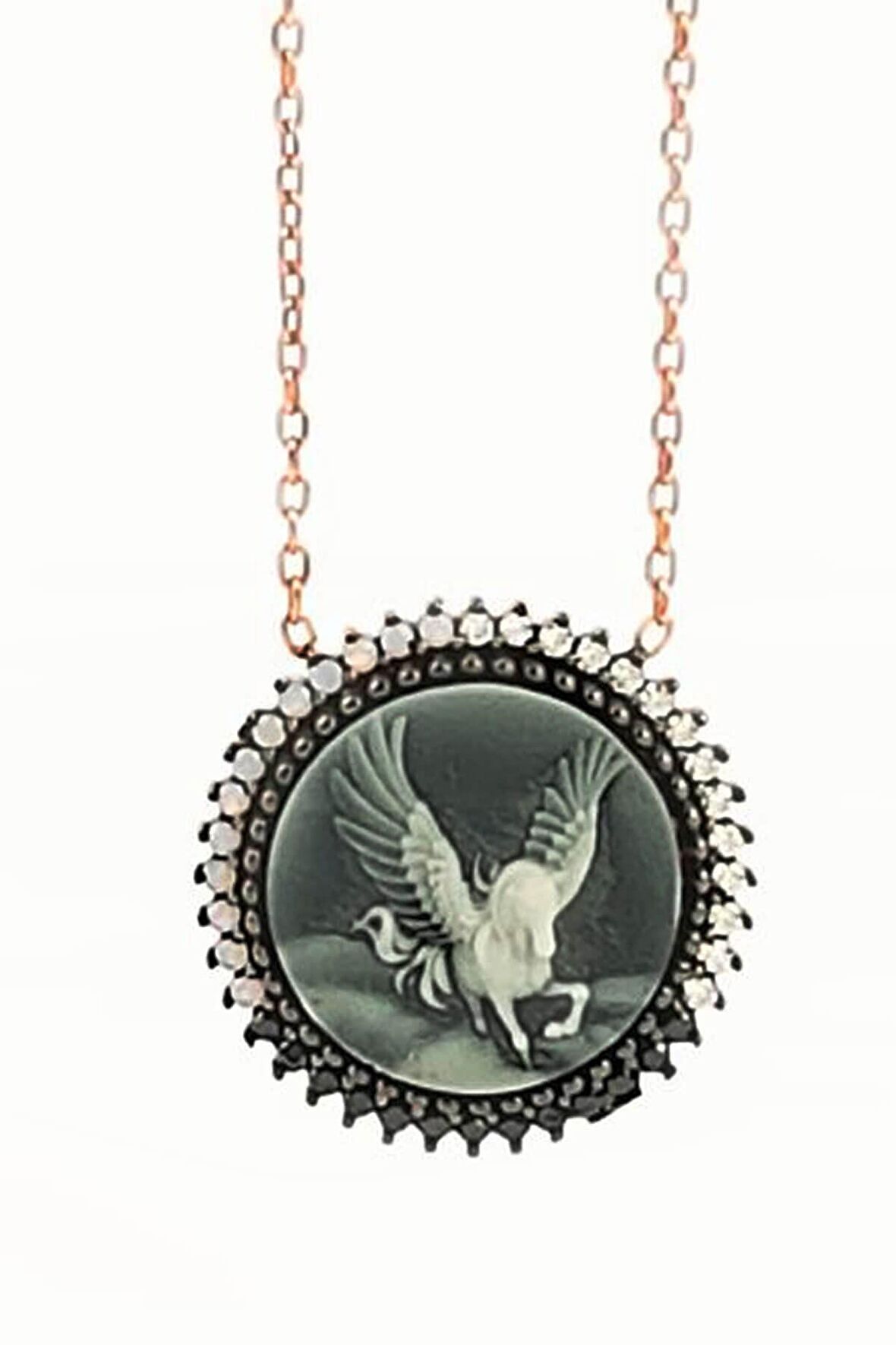 pegasus ozel ksbartmali tasarim kolyepegasus ozel ksbartmali tasarim gümüş kolye