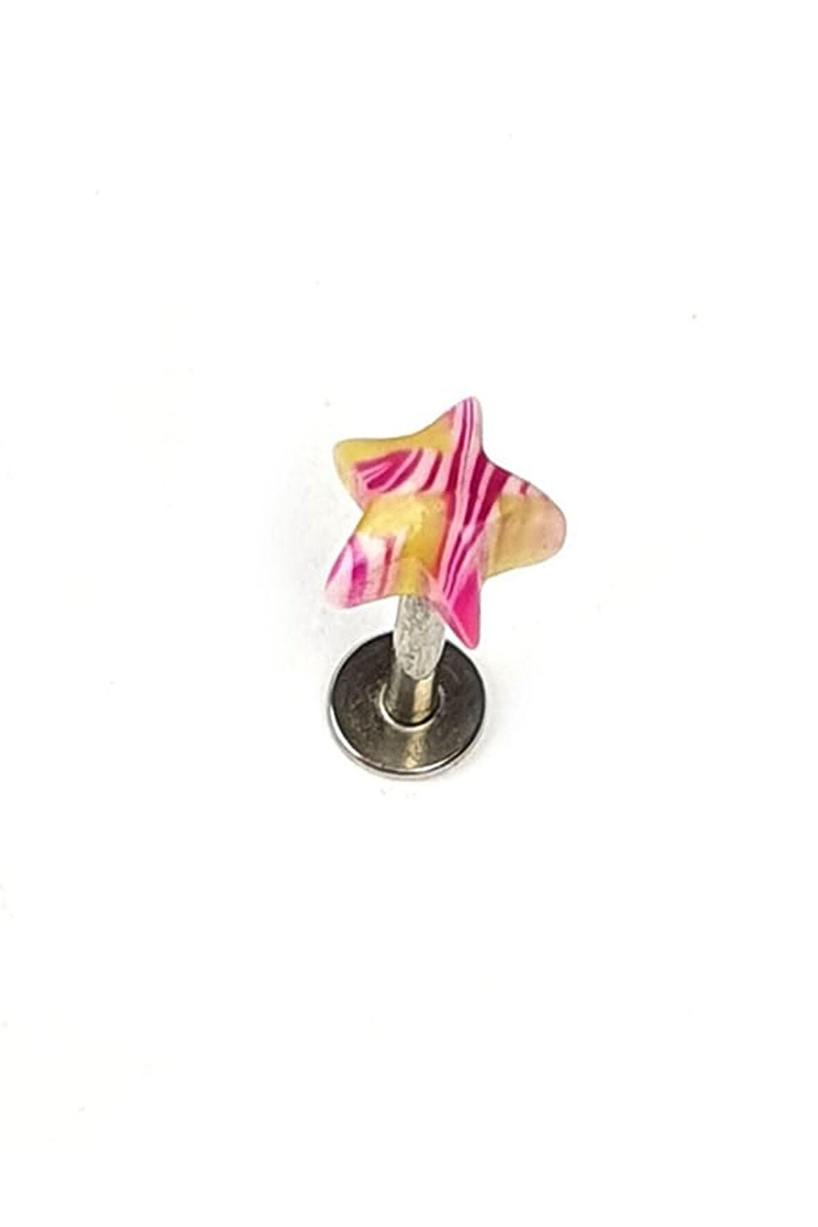 neon 316L anti alerjik cerrahi celik tragus helix dudak piercing 