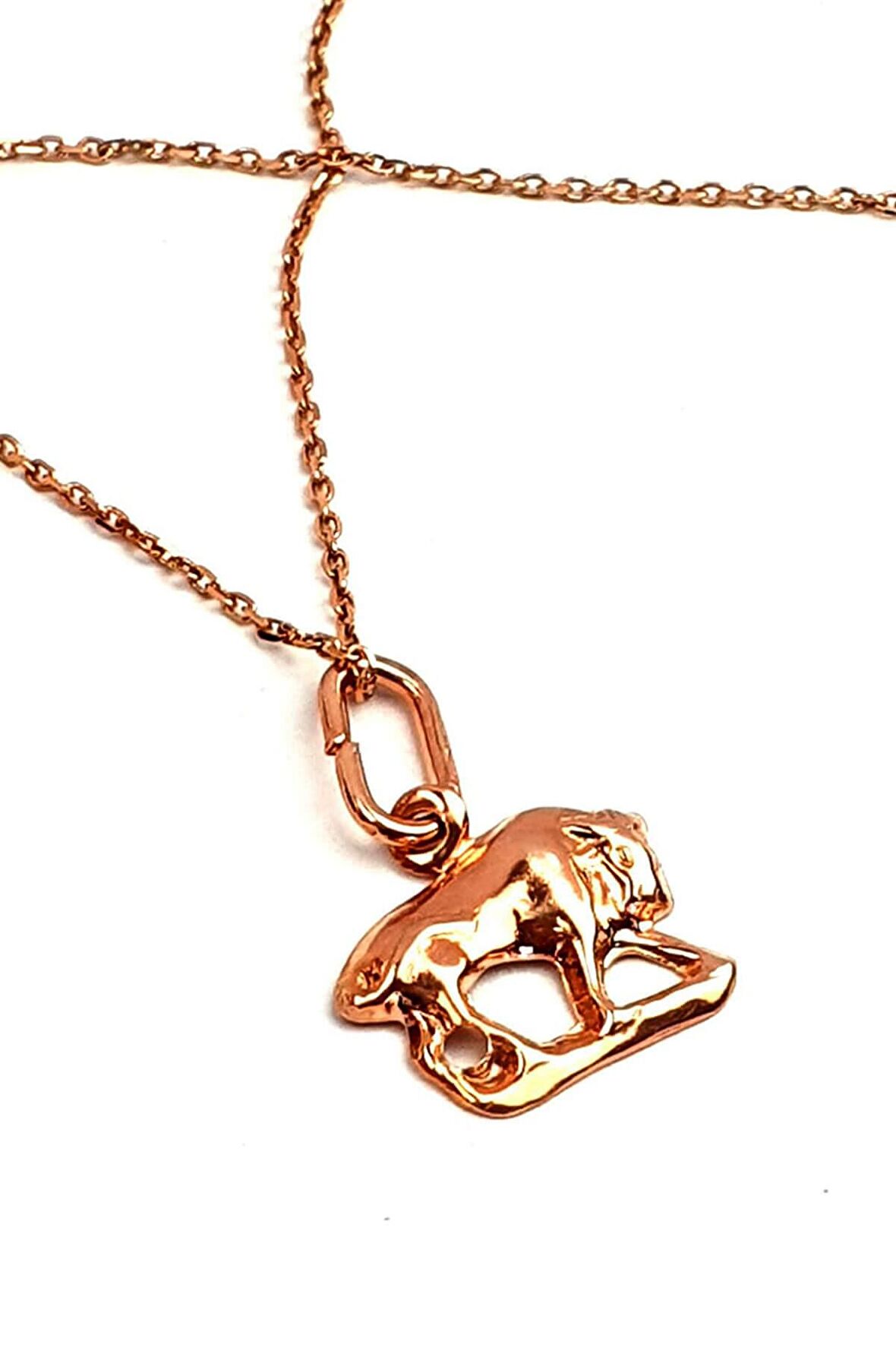 Boğa burcu gümüş rose minimal kolye 