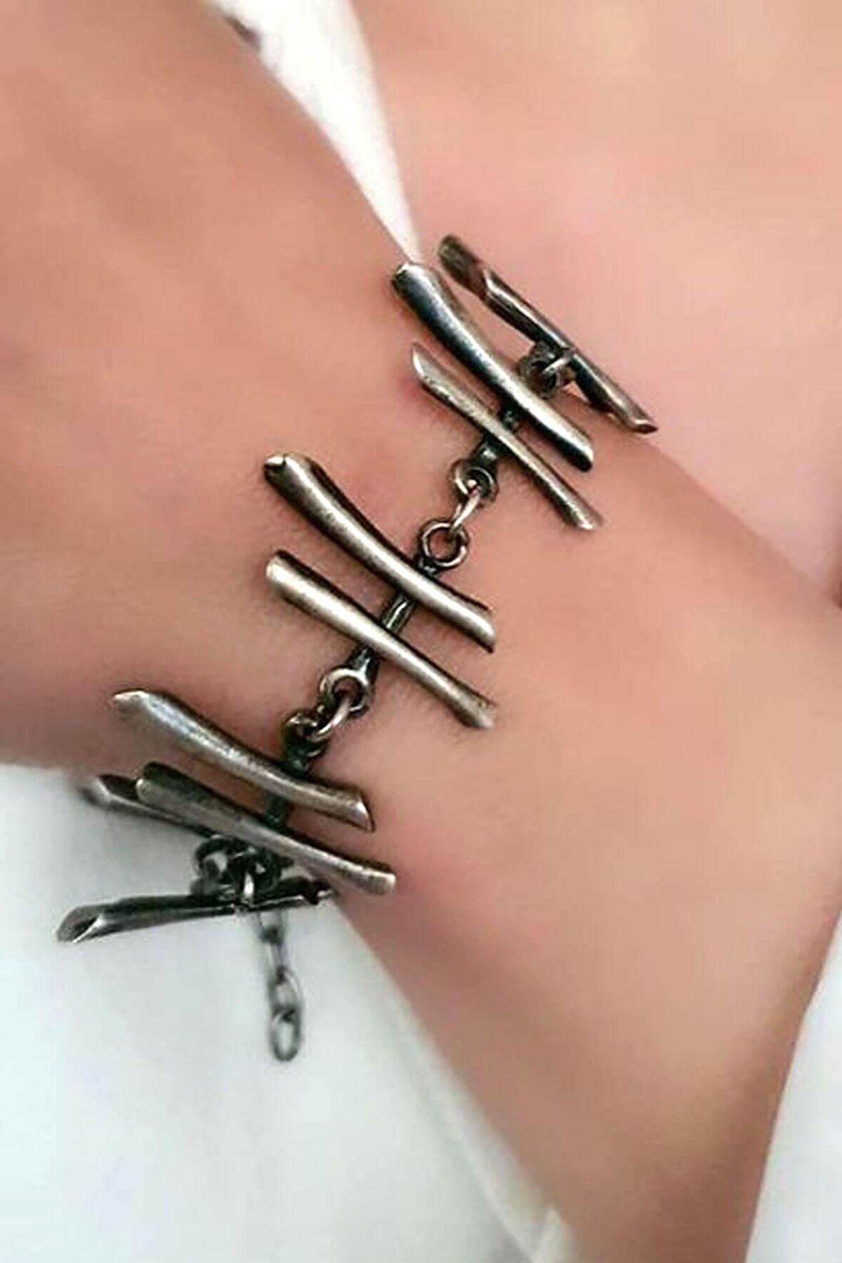 el işi tasarım gümüş bileklik 