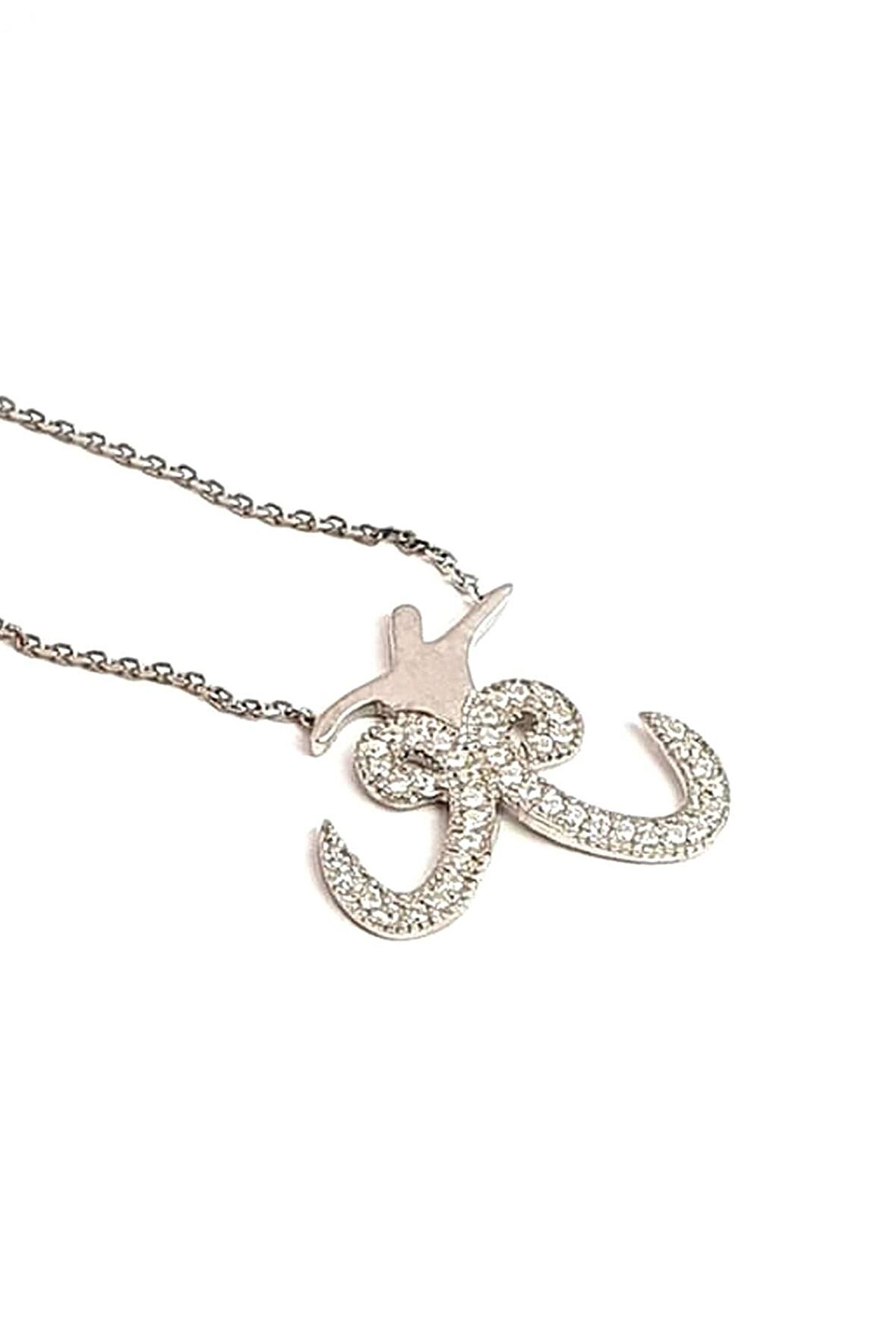 Etekleri vav Semazen gümüş kolye 