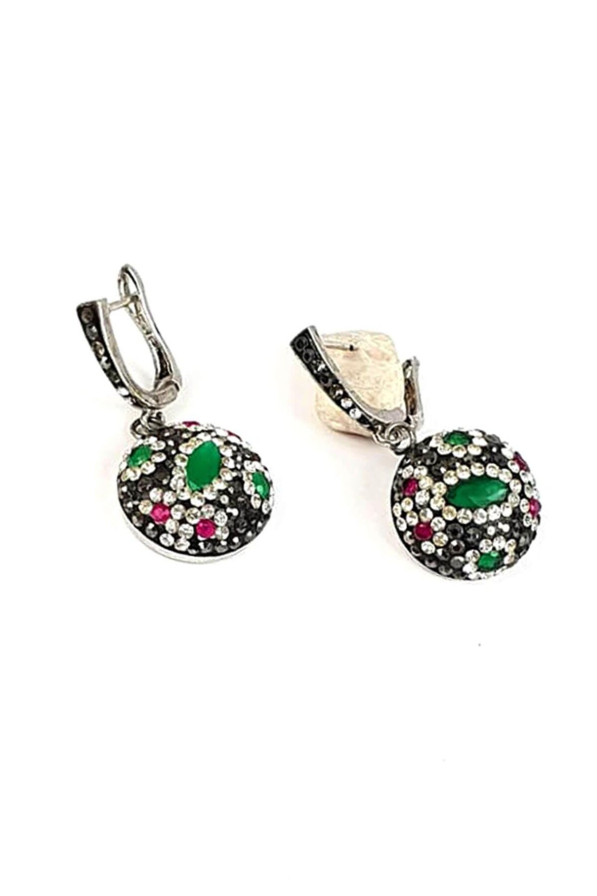 Swarovski taşlı gümüş küpe 
