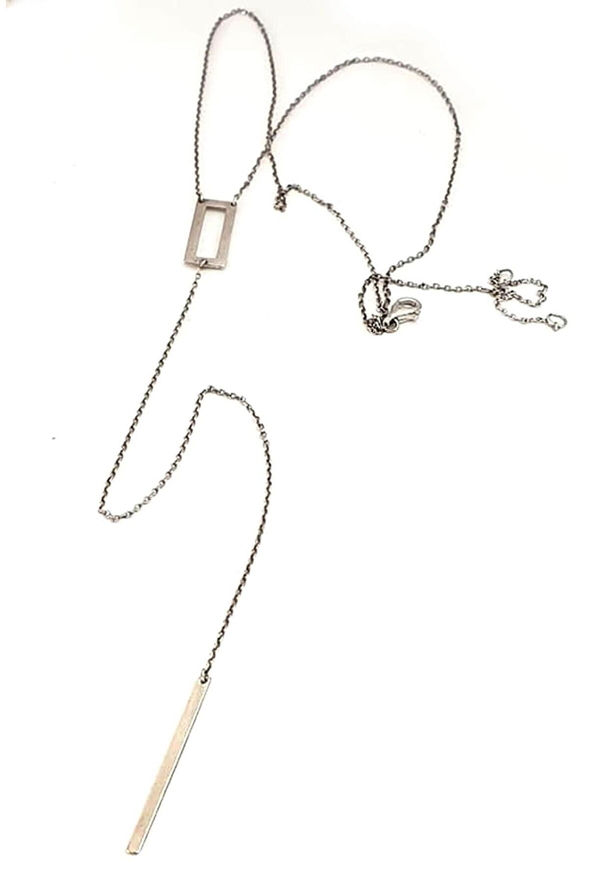 Italyan tasarımı 925 ayar gümüş y kolye