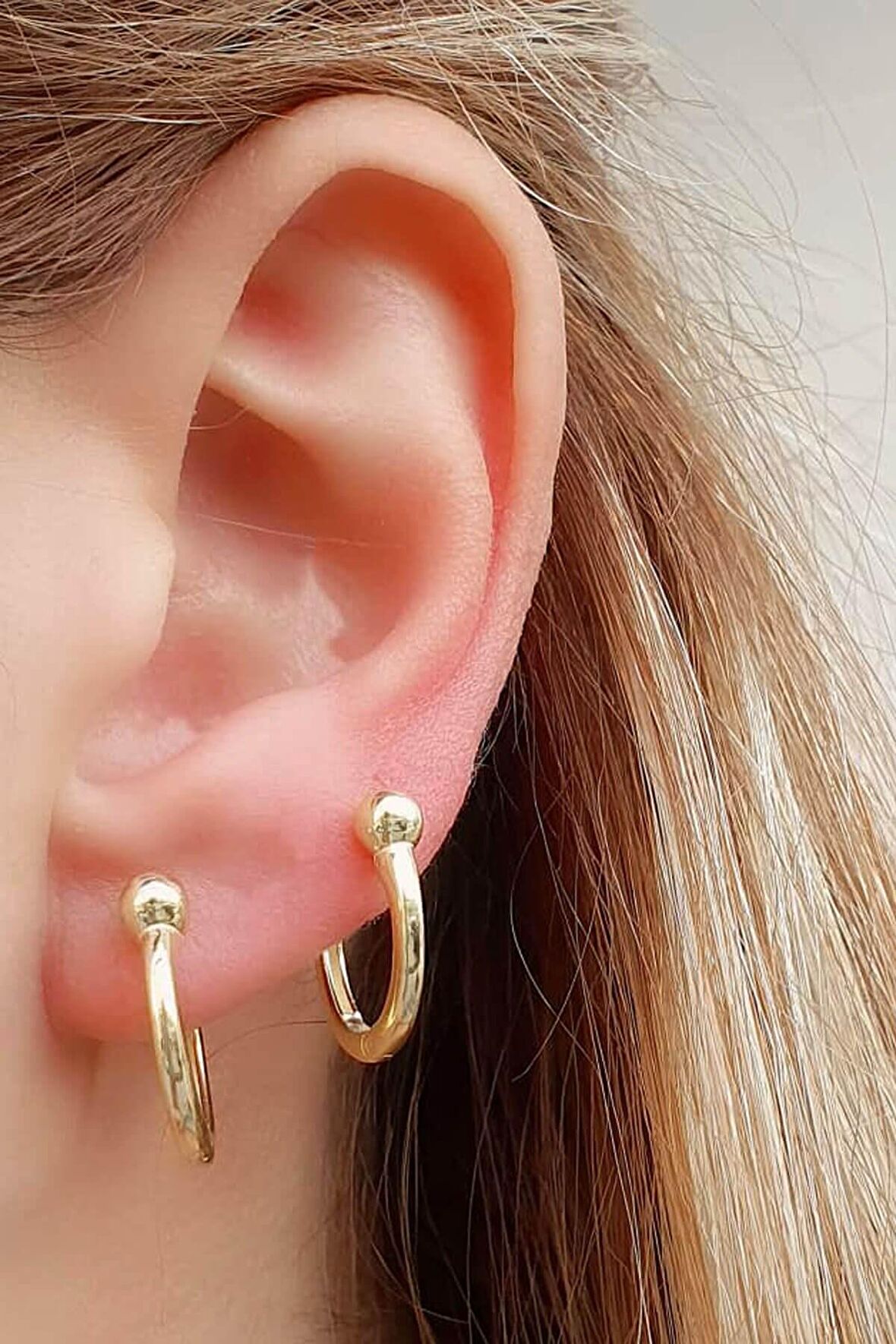 İtalyan 925 ayar gümüş trend toplu halka küpe 