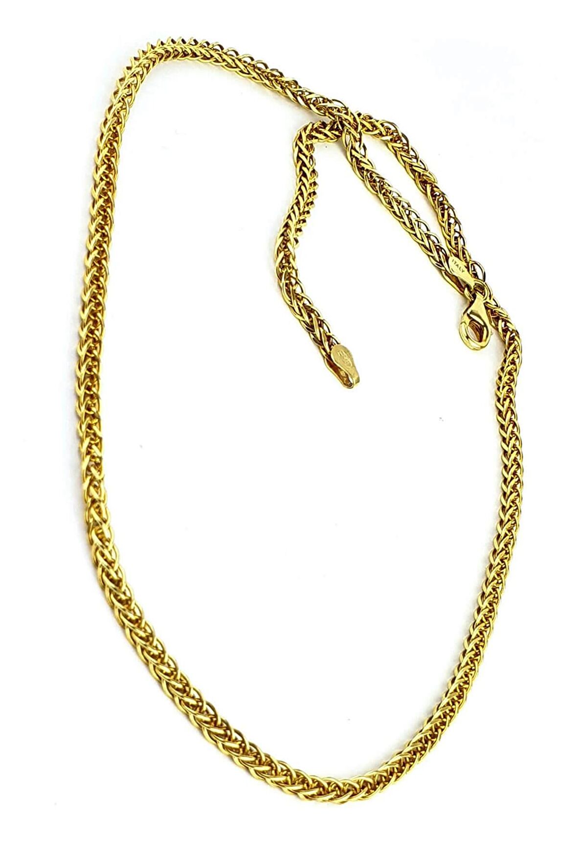 İtalyan 925 ayar Gümüş Üzerine Altın Kaplama Zincir