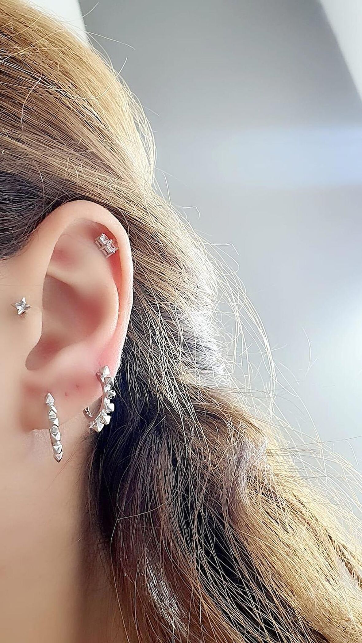 925ayar Gümüş Luxury Tasarım Trend Halka küpe