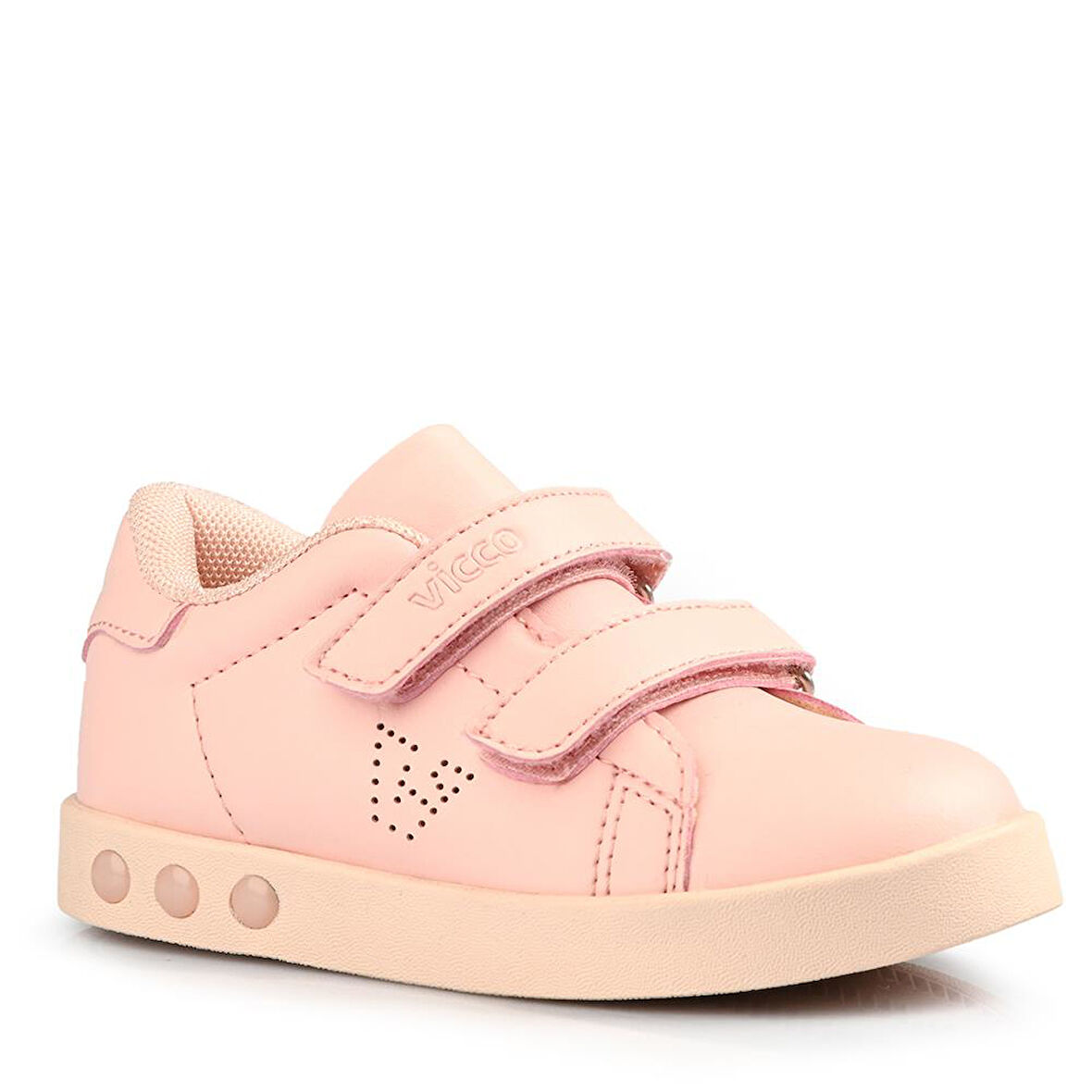 Vicco Oyo Sneaker Pudra Pembe Kız Çocuk Işıklı Spor Ayakkabı