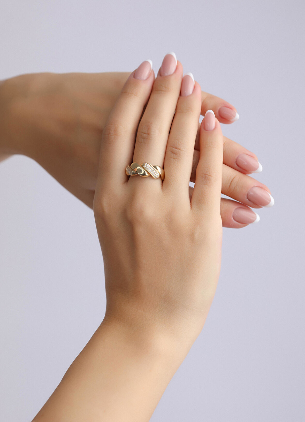 Nar-in Altın Mücevherat Tasarım Altın Yüzük 006