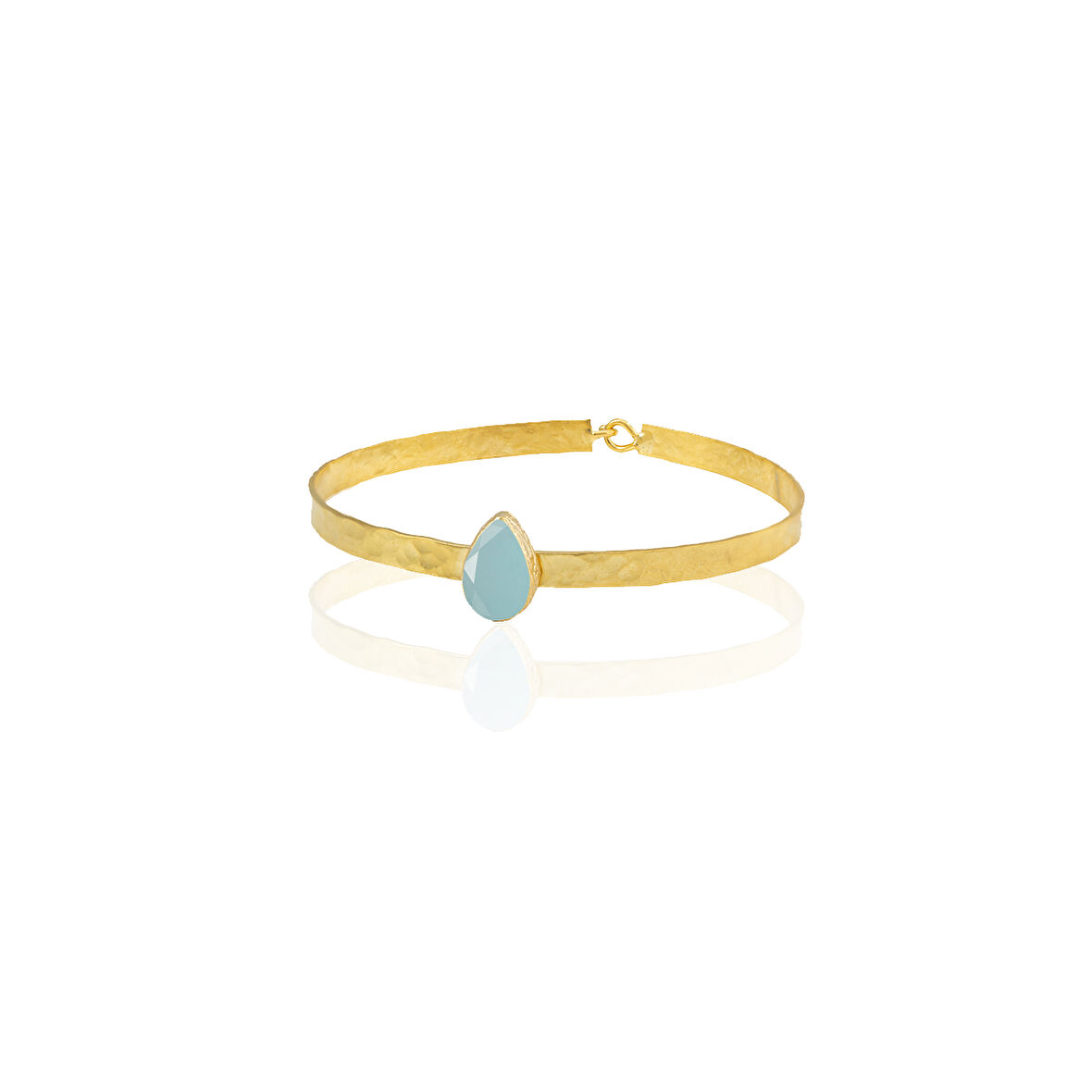 Kadir Jewellery 22 Ayar Altın Kaplama El İşçiliği Zirkon Taşlı Kadın Kelepçe Bilezik